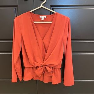 Topshop Tiffany Asymmetrical Blouse (US 4)